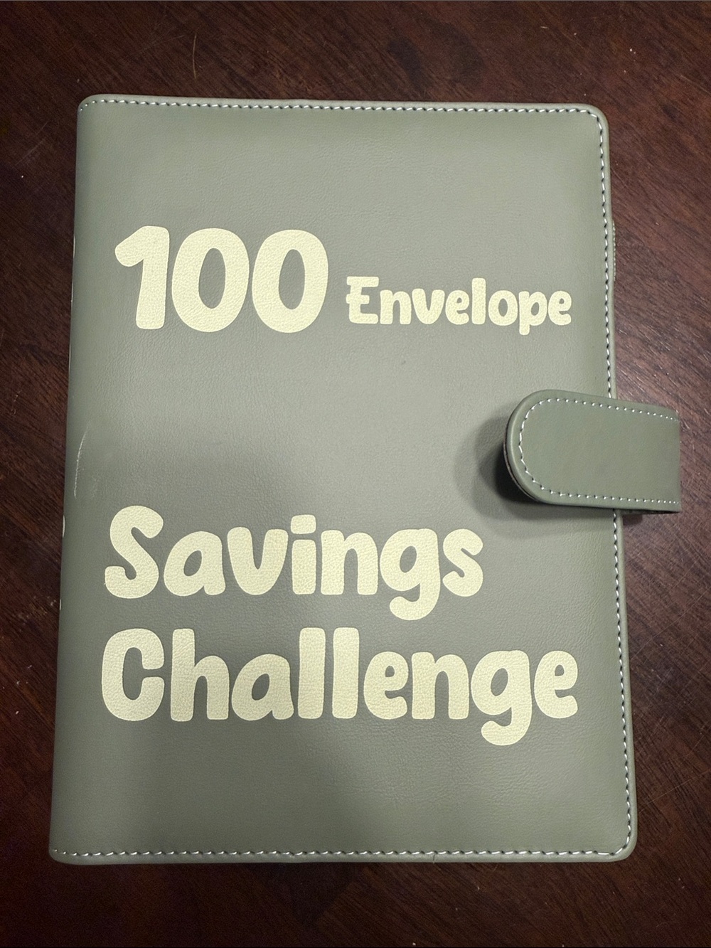 Savings Challenge Envelope Book - Sage Green
